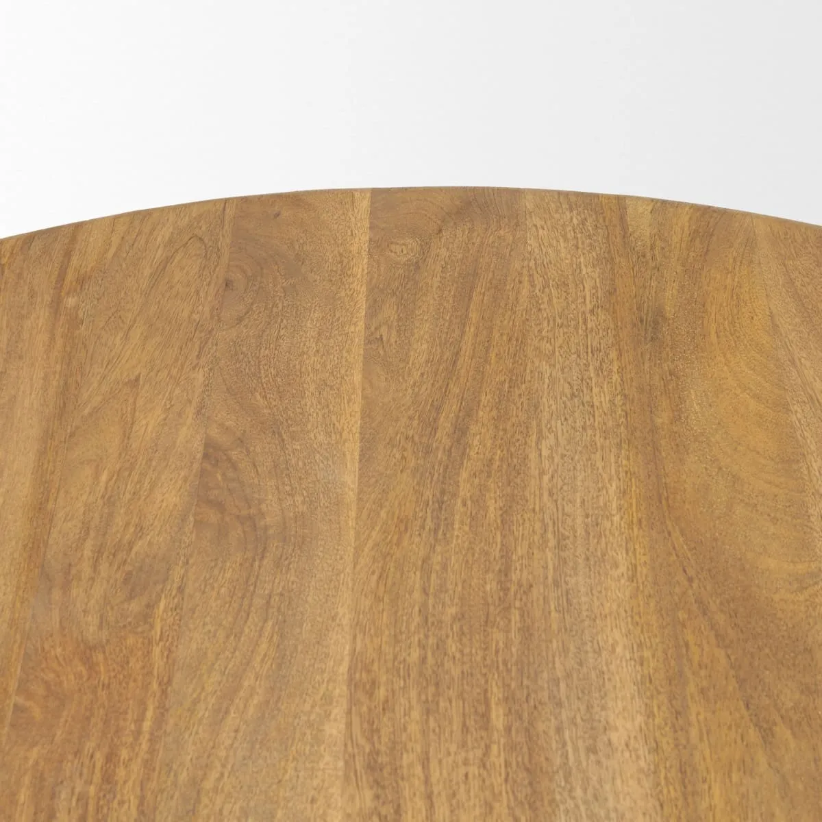 Shima Round Coffee Table Light Brown Wood