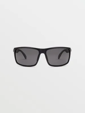 Shmootball Sunglasses - Matte Black/Gray Polar