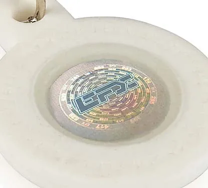 Silicone Pet Tag - (Round) White