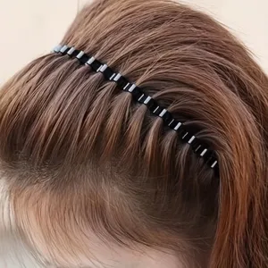 Sleek Minimalist Metal Hair Hoop Black Unisex Headband
