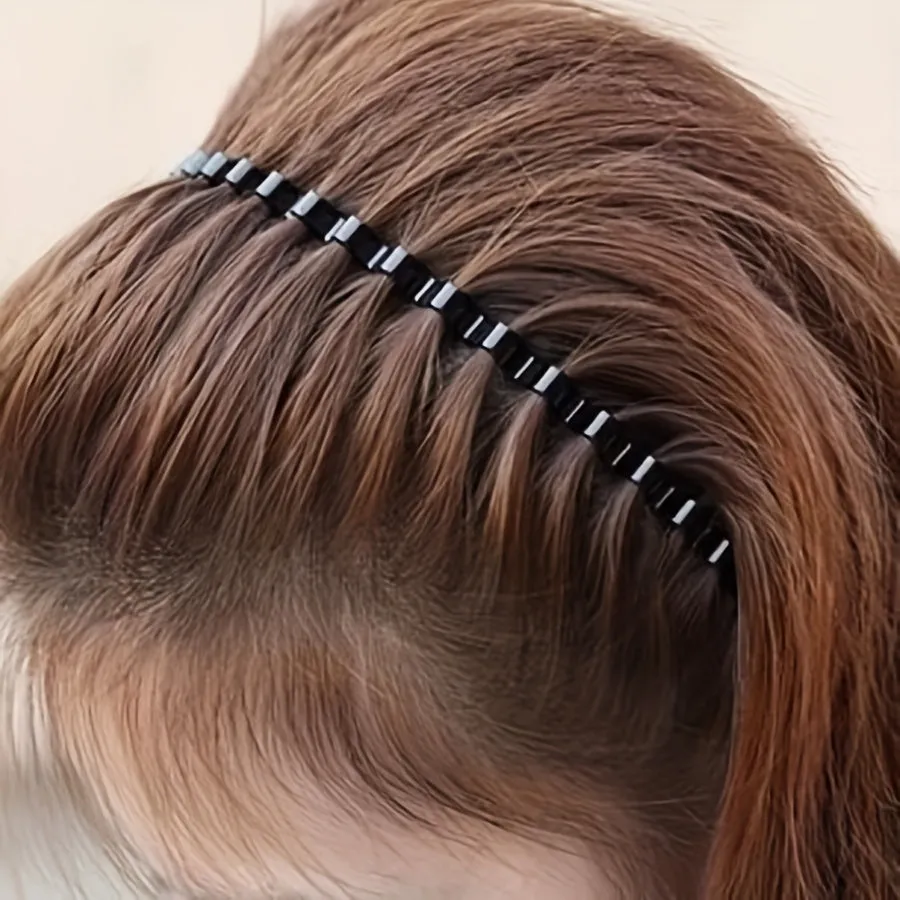 Sleek Minimalist Metal Hair Hoop Black Unisex Headband