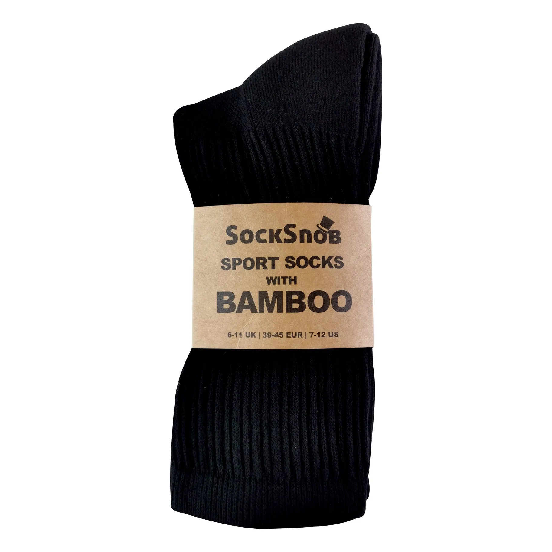 Sock Snob Adults 3 Pack Socks - Calf Size Bamboo Organic Cotton