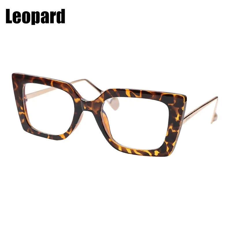 Soolala Stylish Full Rim Cat Eye Acetate Alloy Womens Reading Glasses - Model 0792