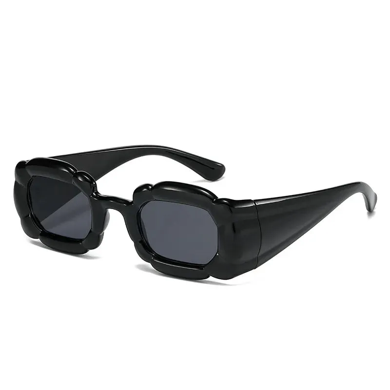 TEEK Oversized Swollen Square Sunglasses - Trendy and Unique Fashion Accessory