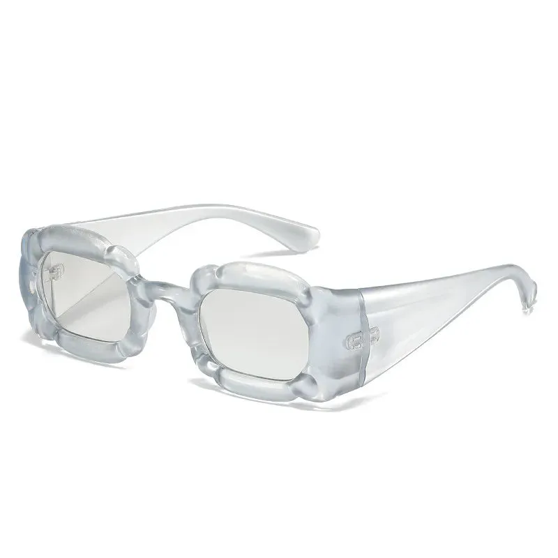 TEEK Oversized Swollen Square Sunglasses - Trendy and Unique Fashion Accessory