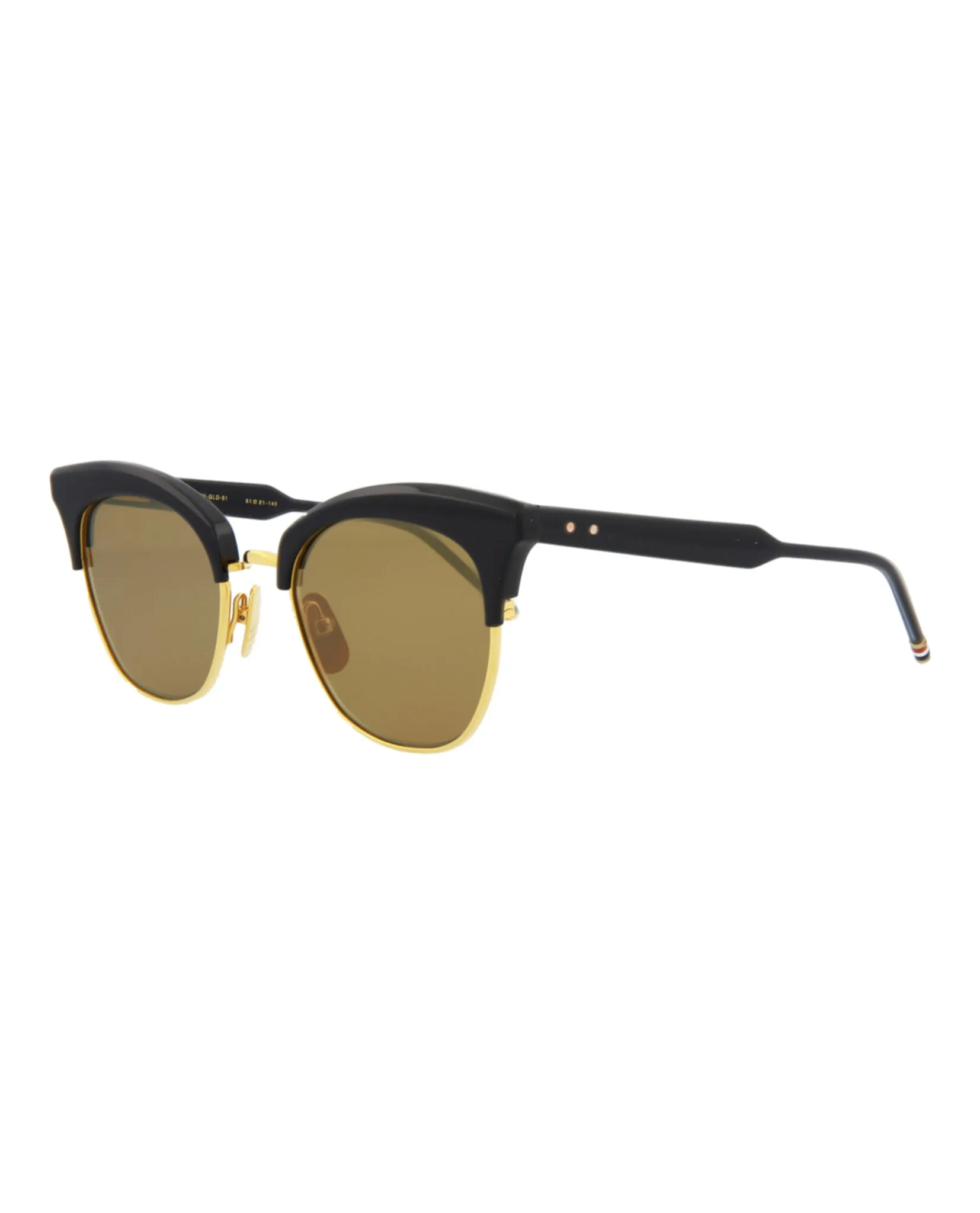Thom Browne Novelty Sunglasses, style # TB507-CTNVYGLD51