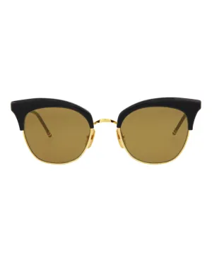 Thom Browne Novelty Sunglasses, style # TB507-CTNVYGLD51