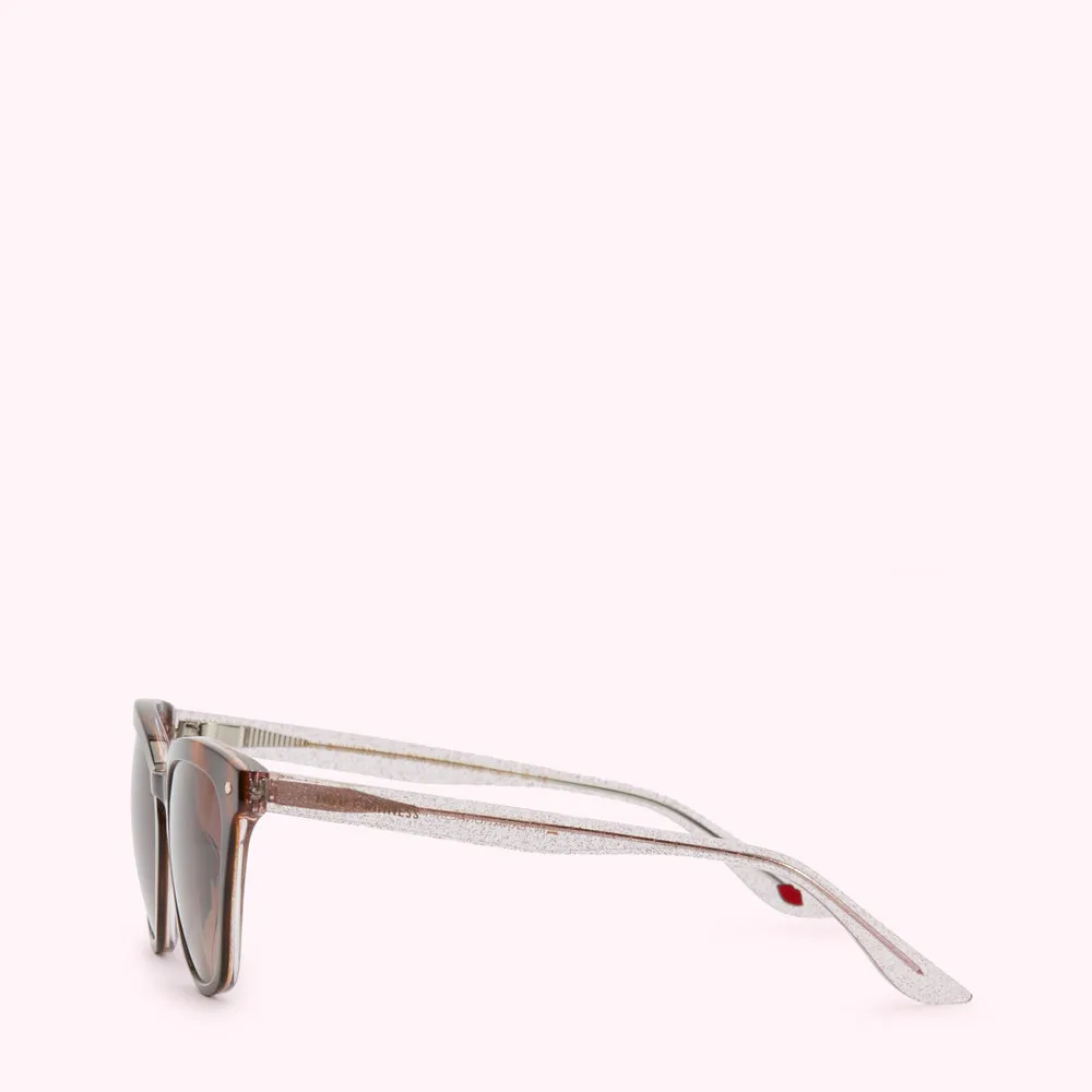 TORTOISESHELL BLUSH LIP PIN SUNGLASSES