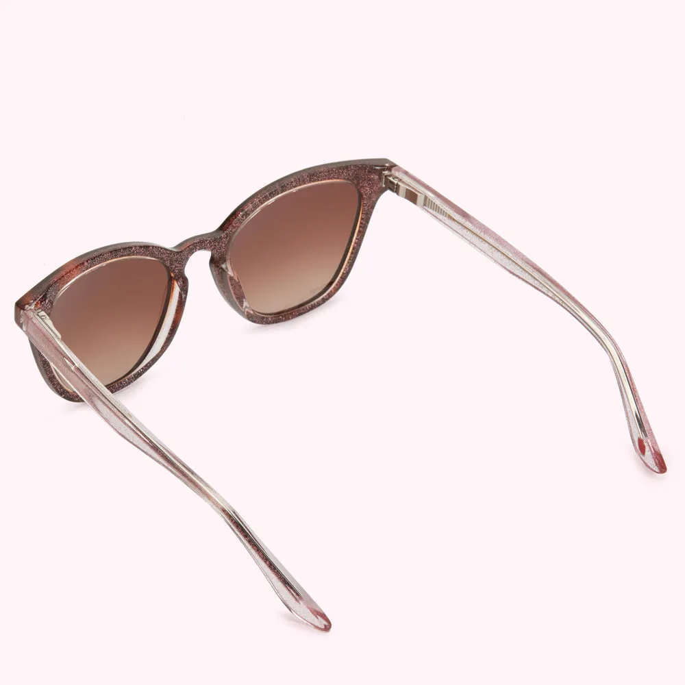 TORTOISESHELL BLUSH LIP PIN SUNGLASSES