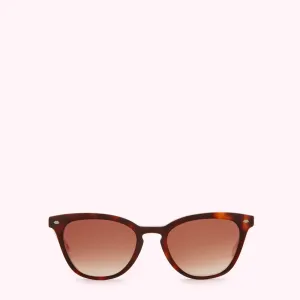 TORTOISESHELL BLUSH LIP PIN SUNGLASSES
