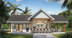 Unique 1-bedroom home featuring an impressive outdoor living space