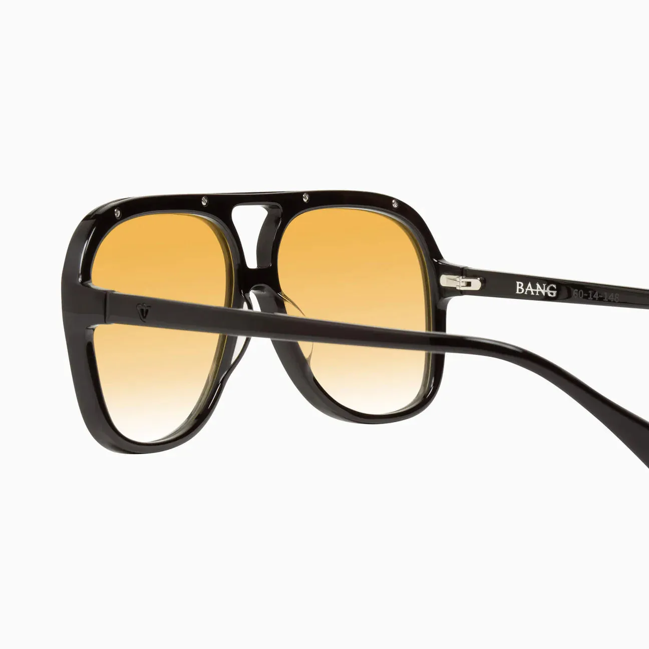 VALLEY - Bang - Gloss Black w. Gold Metal Trim / Orange Lens