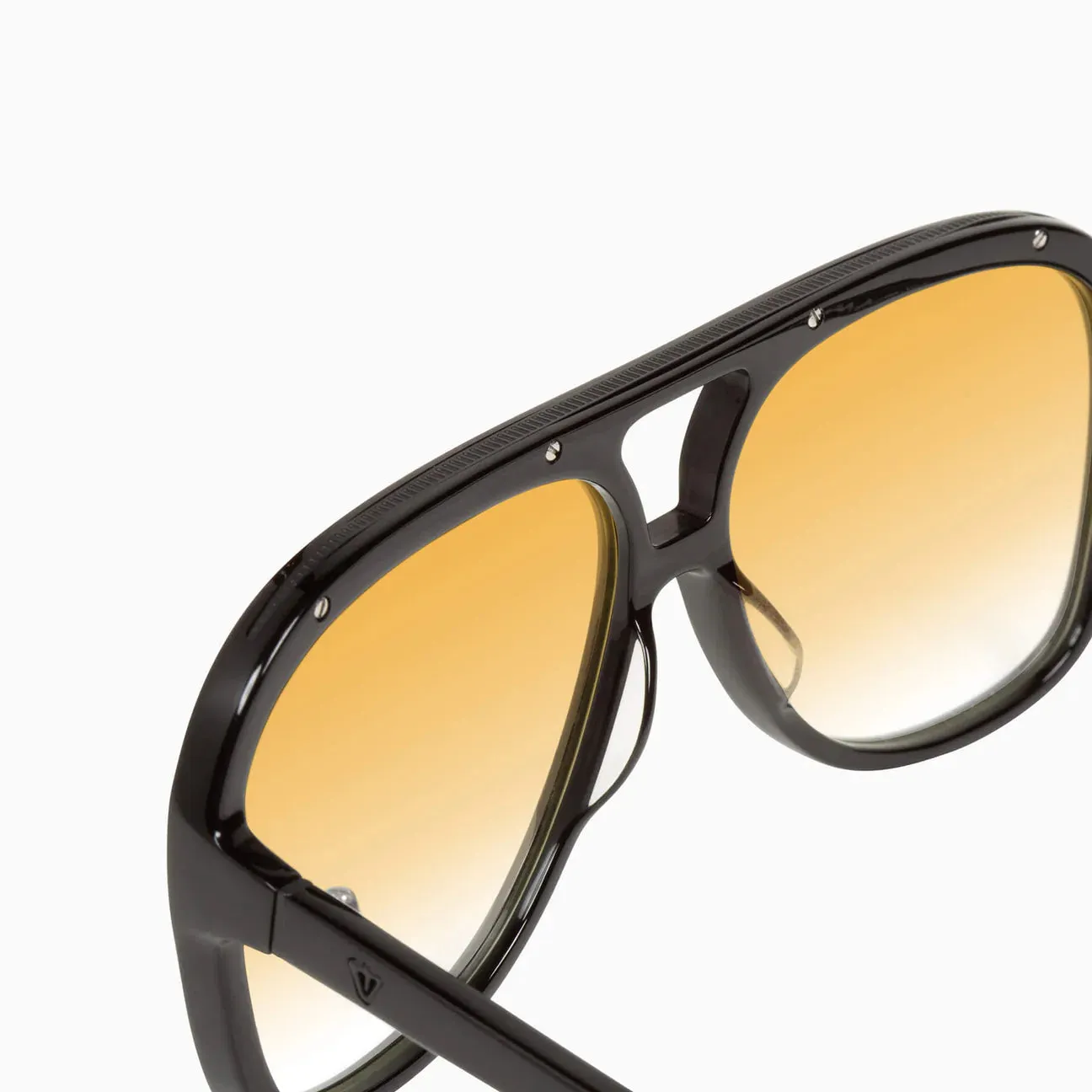 VALLEY - Bang - Gloss Black w. Gold Metal Trim / Orange Lens