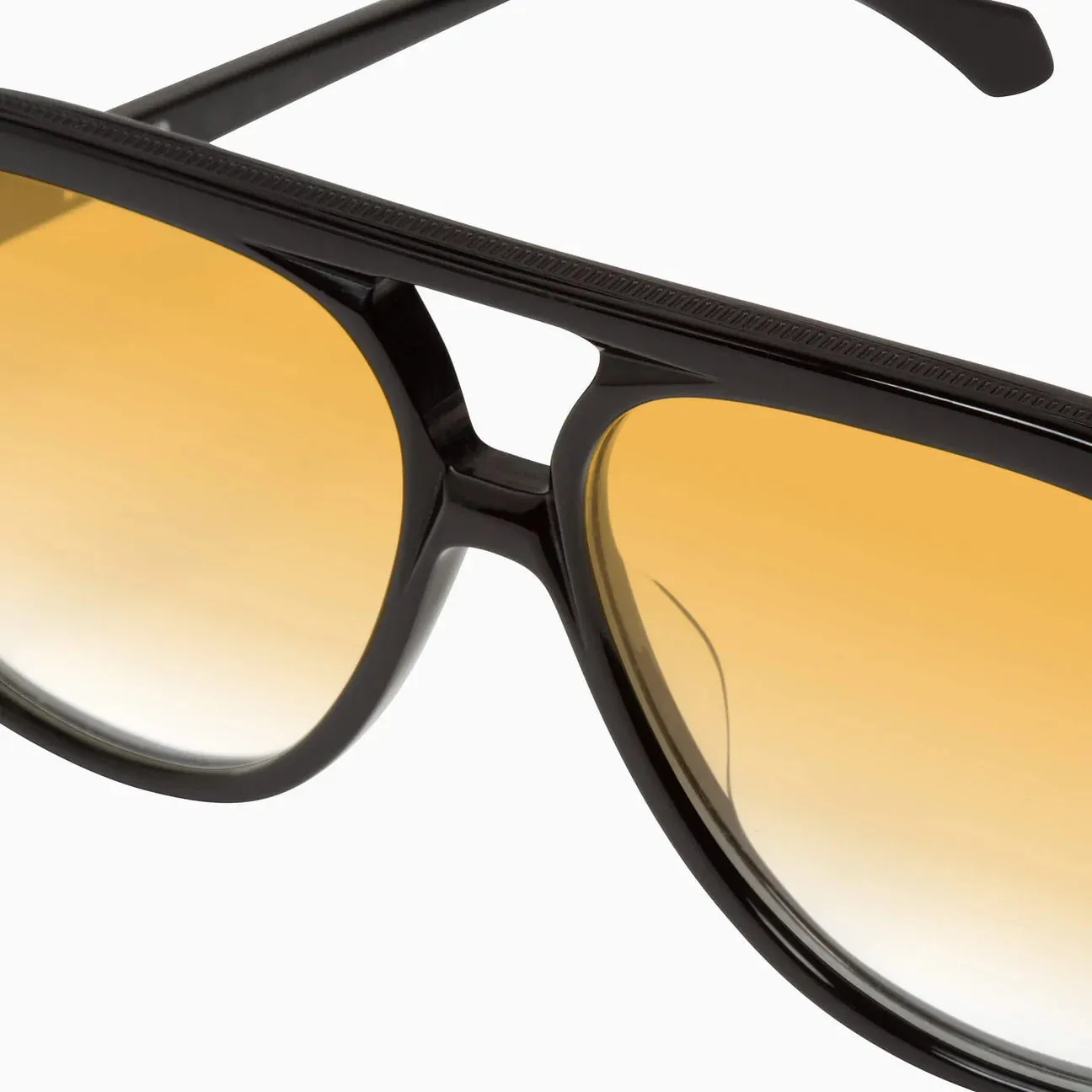 VALLEY - Bang - Gloss Black w. Gold Metal Trim / Orange Lens