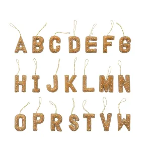 Velvet Alphabet Ornament, 21 Styles