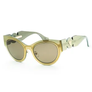 Versace Women's Fashion 53mm Transparent Brown Sunglasses