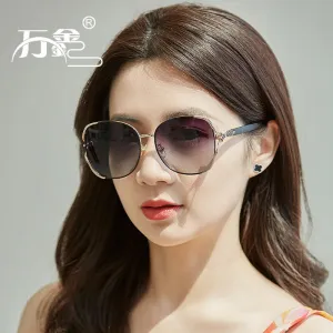 Women's Sunglasses 2024 New Fashion Personality Large Frame Polarized Sunglasses Internet Celebrity Street Photography Sun Visor