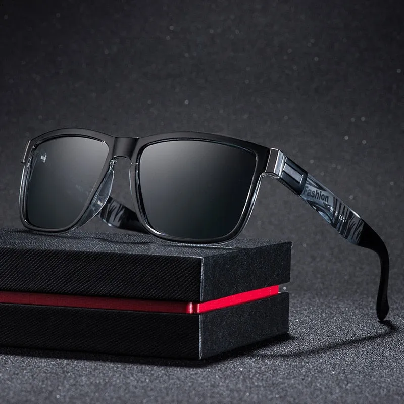 Yimaruili Men's Full Rim TR 90 Resin Frame Polarized Sunglasses 5180