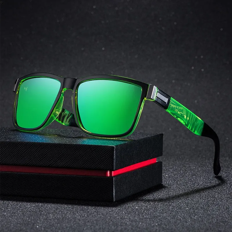 Yimaruili Men's Full Rim TR 90 Resin Frame Polarized Sunglasses 5180