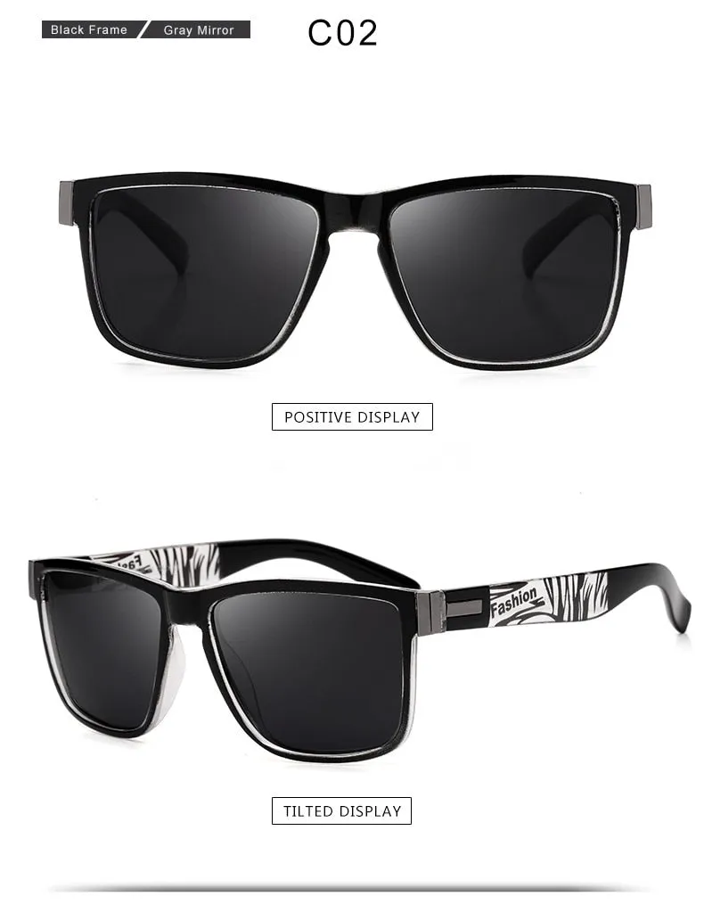 Yimaruili Men's Full Rim TR 90 Resin Frame Polarized Sunglasses 5180