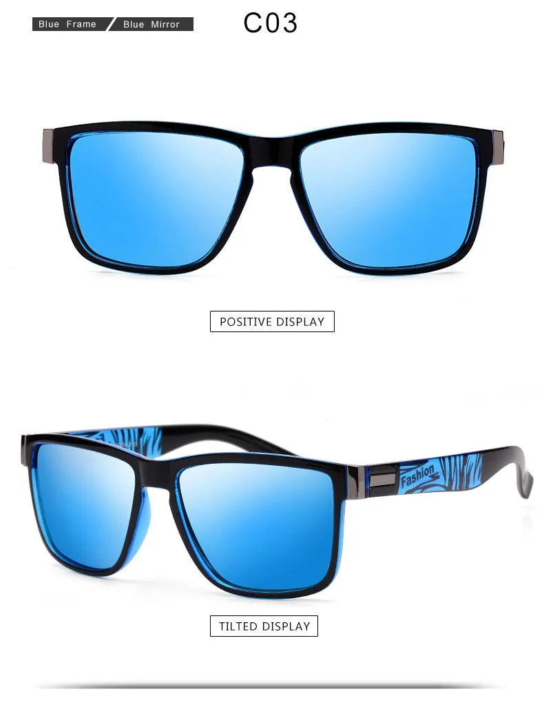 Yimaruili Men's Full Rim TR 90 Resin Frame Polarized Sunglasses 5180